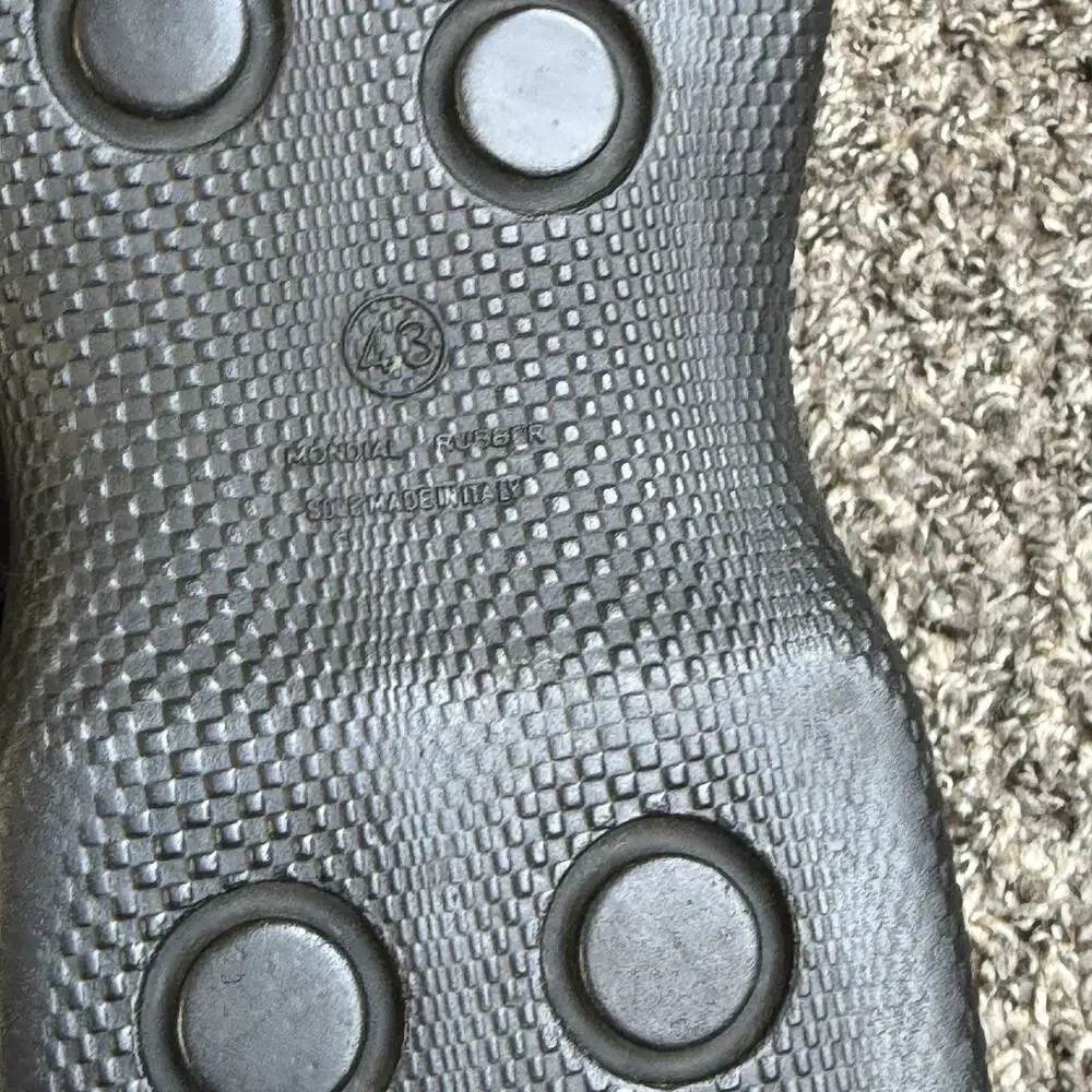 Vintage Bacco Bucci Men Oxford Shoes Dark Black Leather / Fabric 43 US 9.5 Italy